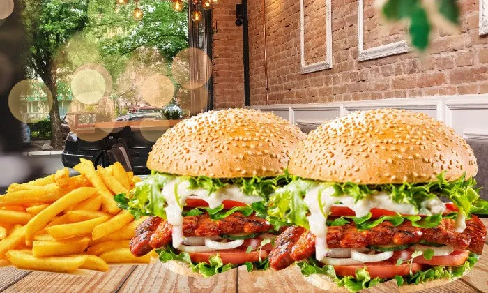 2 x Jumbo Chicken Burgers and Fries at Mexicanos Chicken & Grill