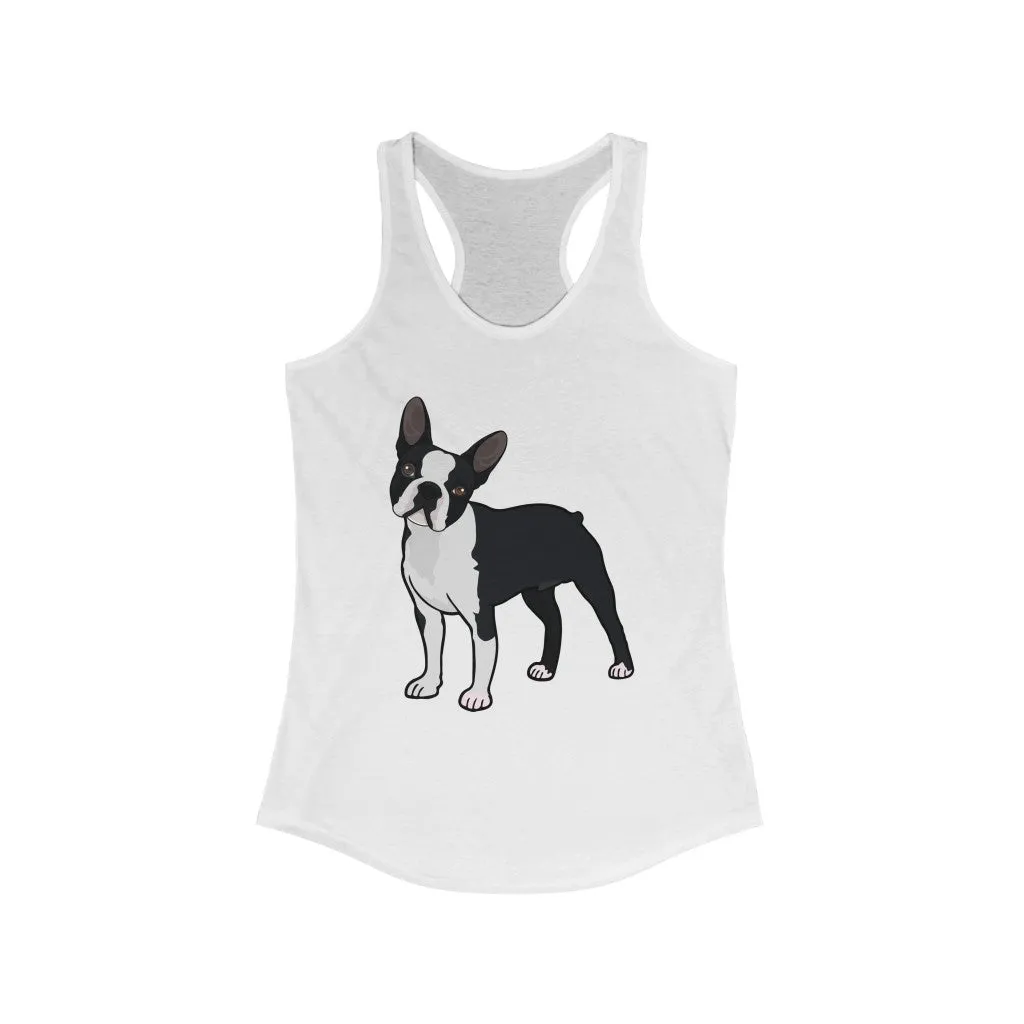 Boston Terrier Women's Ideal Racerback Tank