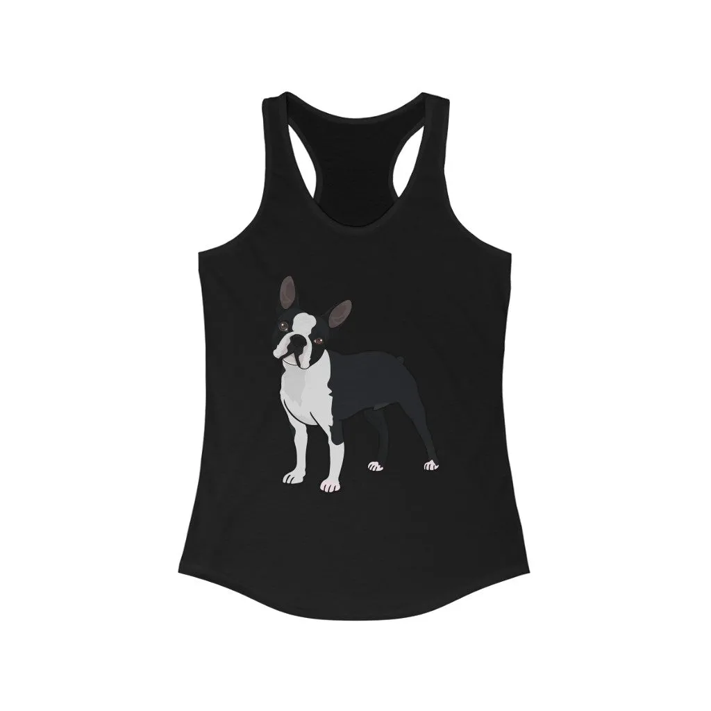 Boston Terrier Women's Ideal Racerback Tank