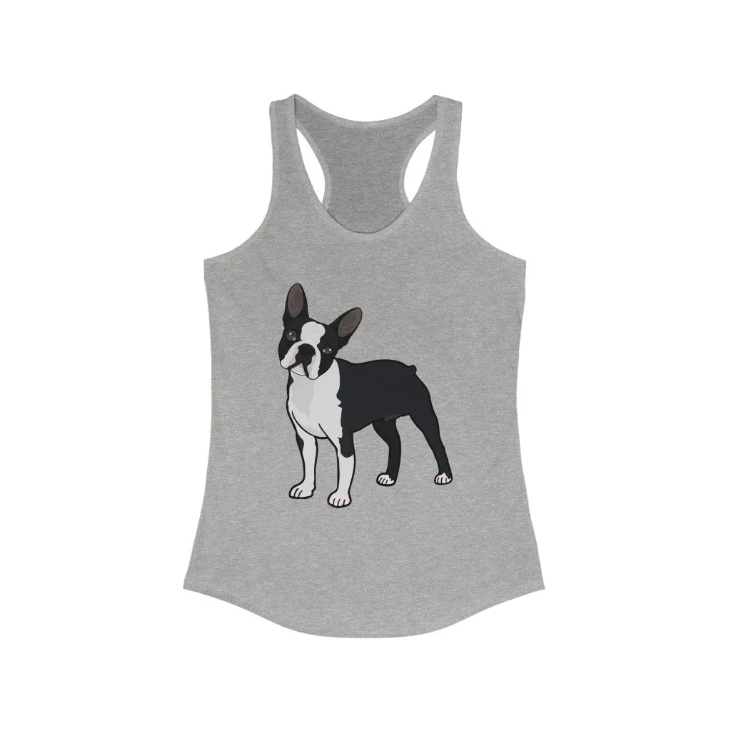 Boston Terrier Women's Ideal Racerback Tank