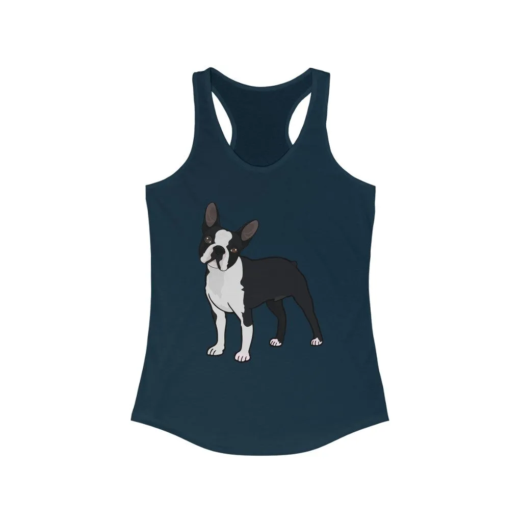 Boston Terrier Women's Ideal Racerback Tank