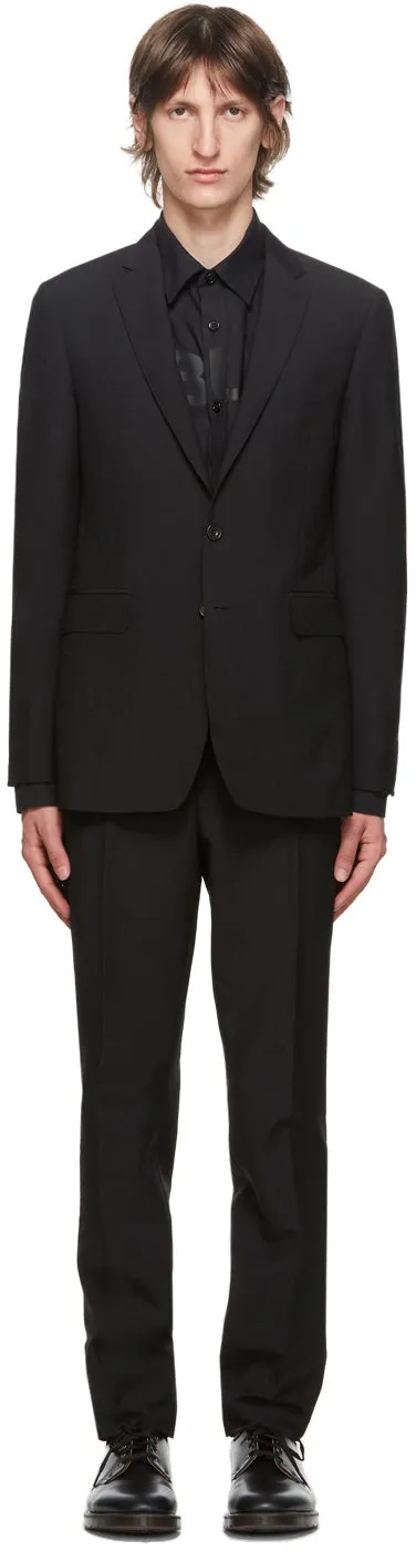 Burberry Black Wool Slim-Fit Suit