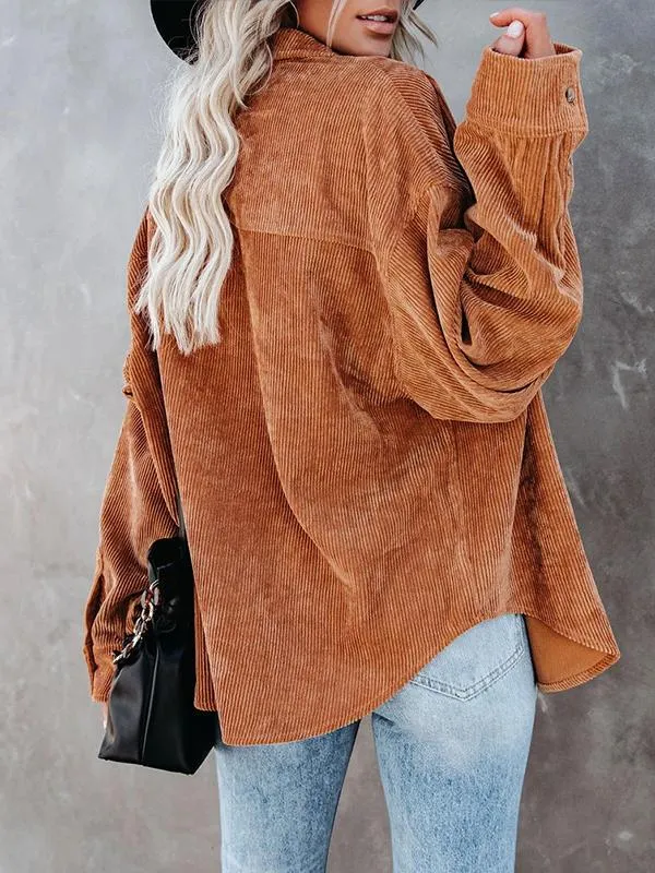 Casual corduroy blouse