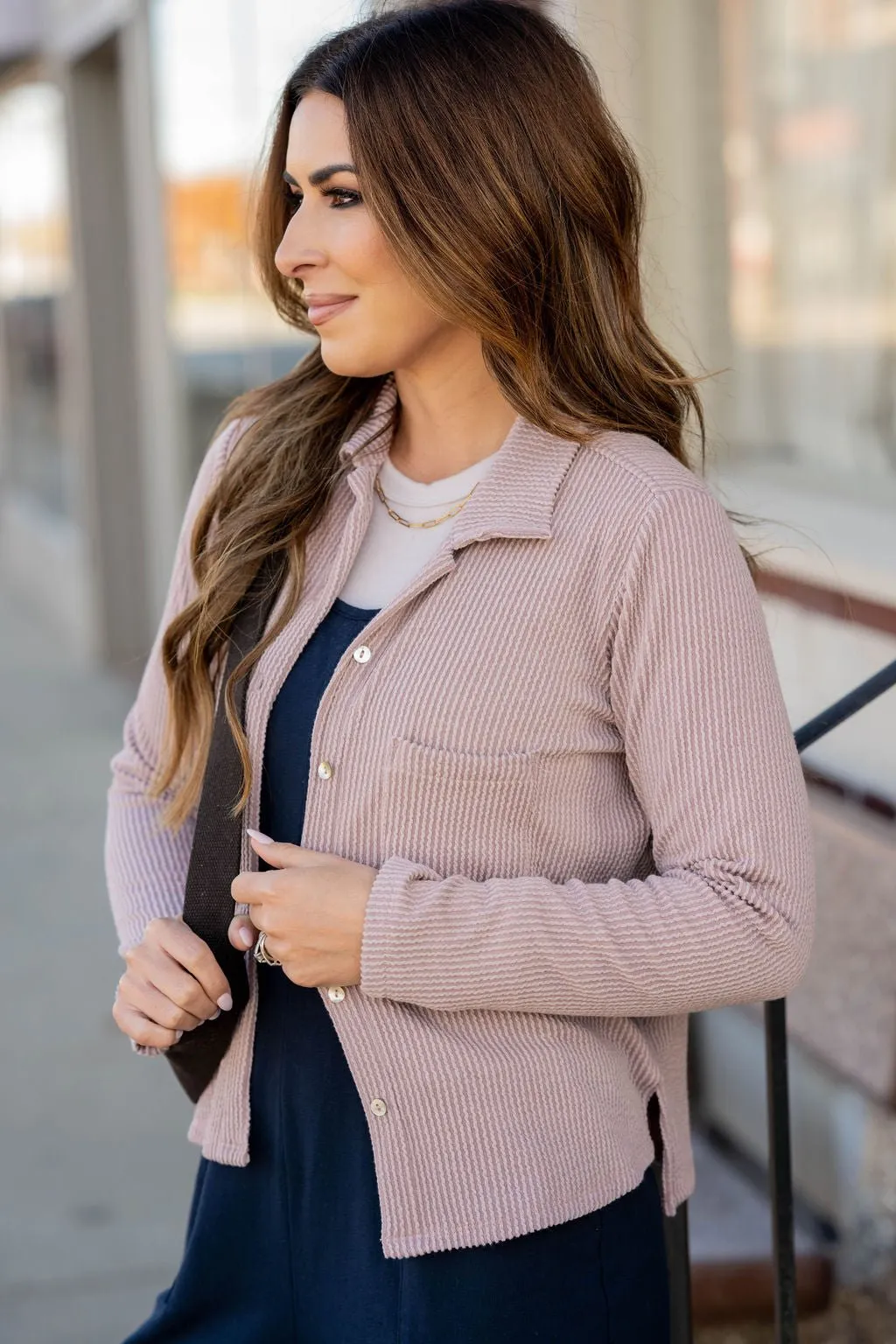 Heavily Ribbed Shacket