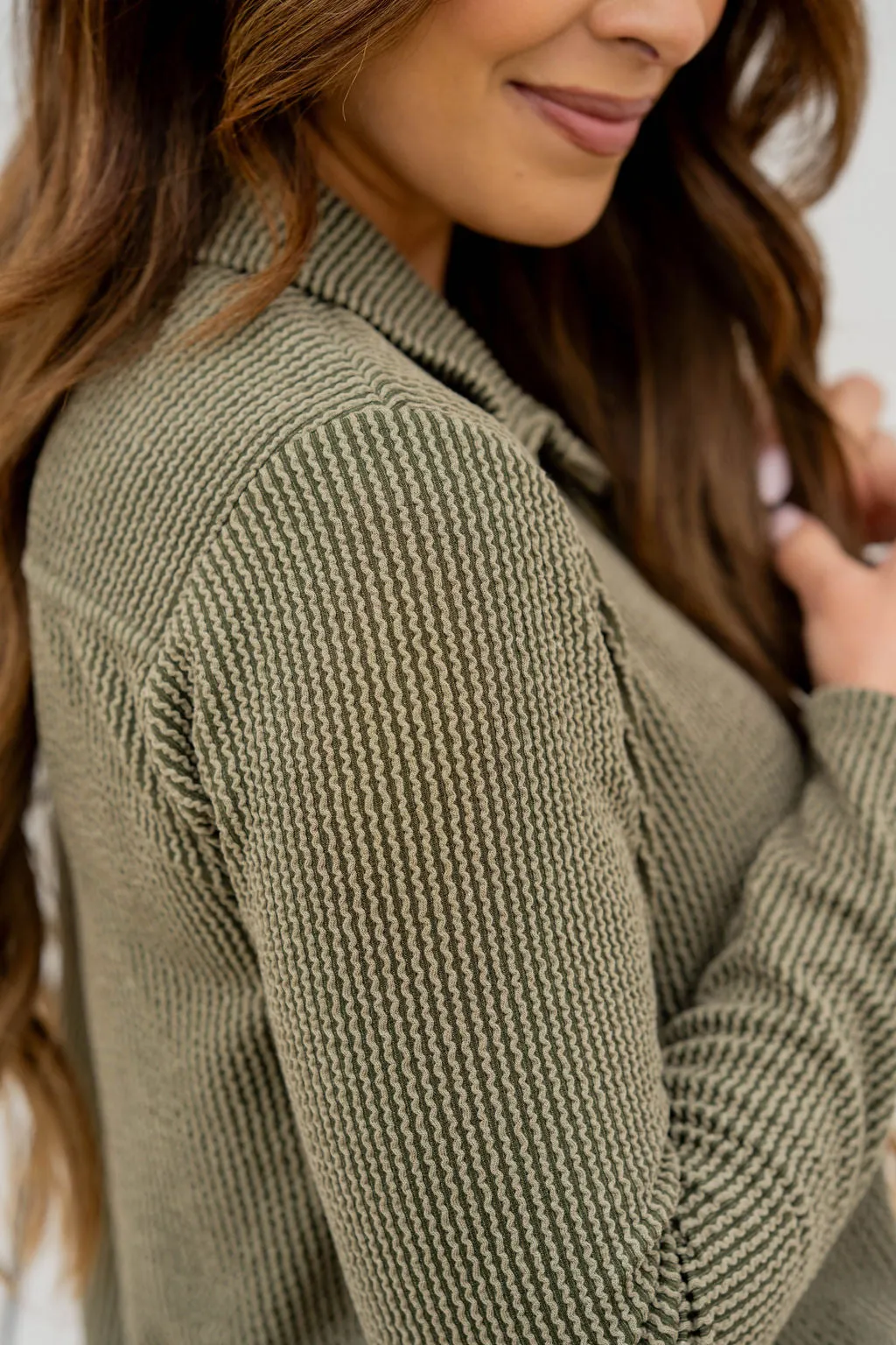 Heavily Ribbed Shacket