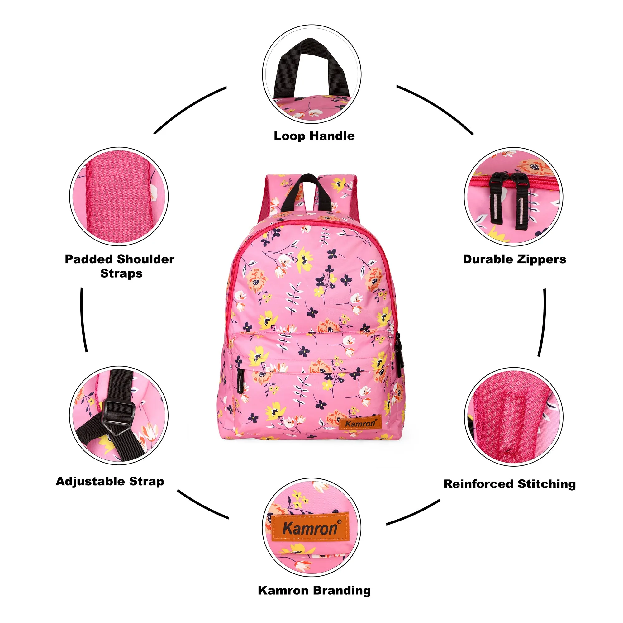 Kamron Series 1 Casual Backpack - 20 ltrs (Pink)
