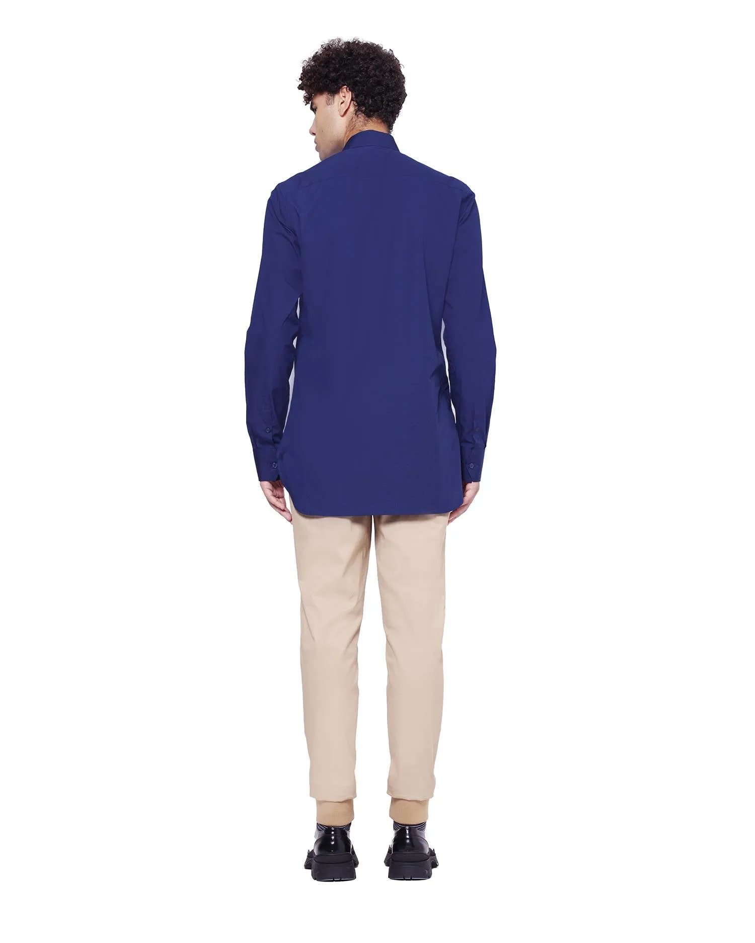 Peekaboo Slim-Fit Shirt - Navy/White
