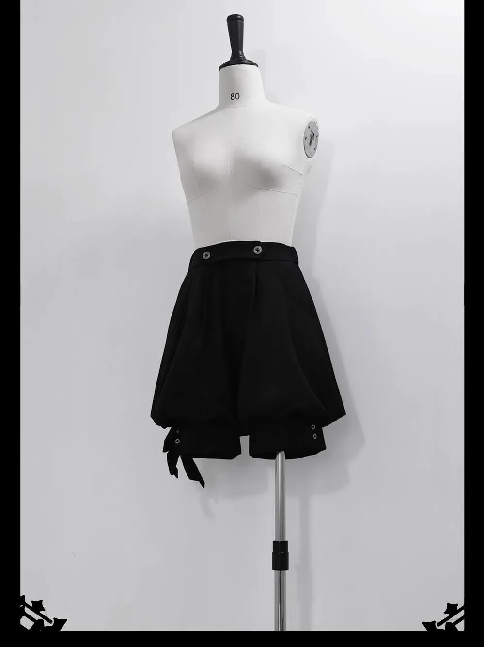 Princess Chronicles~Rabbit Feather~Black Ouji Lolita Vest Shorts Suit Prince Cloak Set