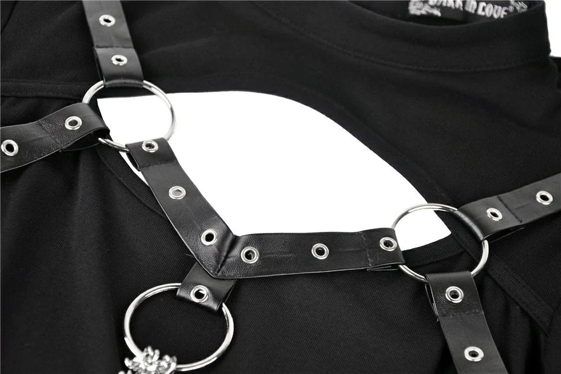 Punk chain long sleeves dress DW365