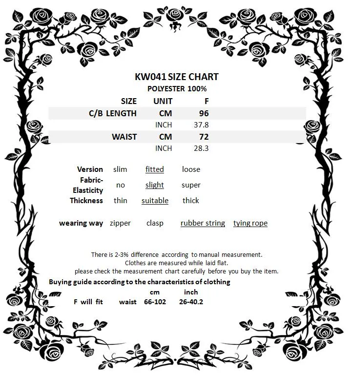 Punk random network skirt KW041