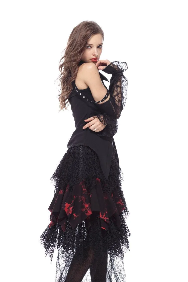 Punk random network skirt KW041