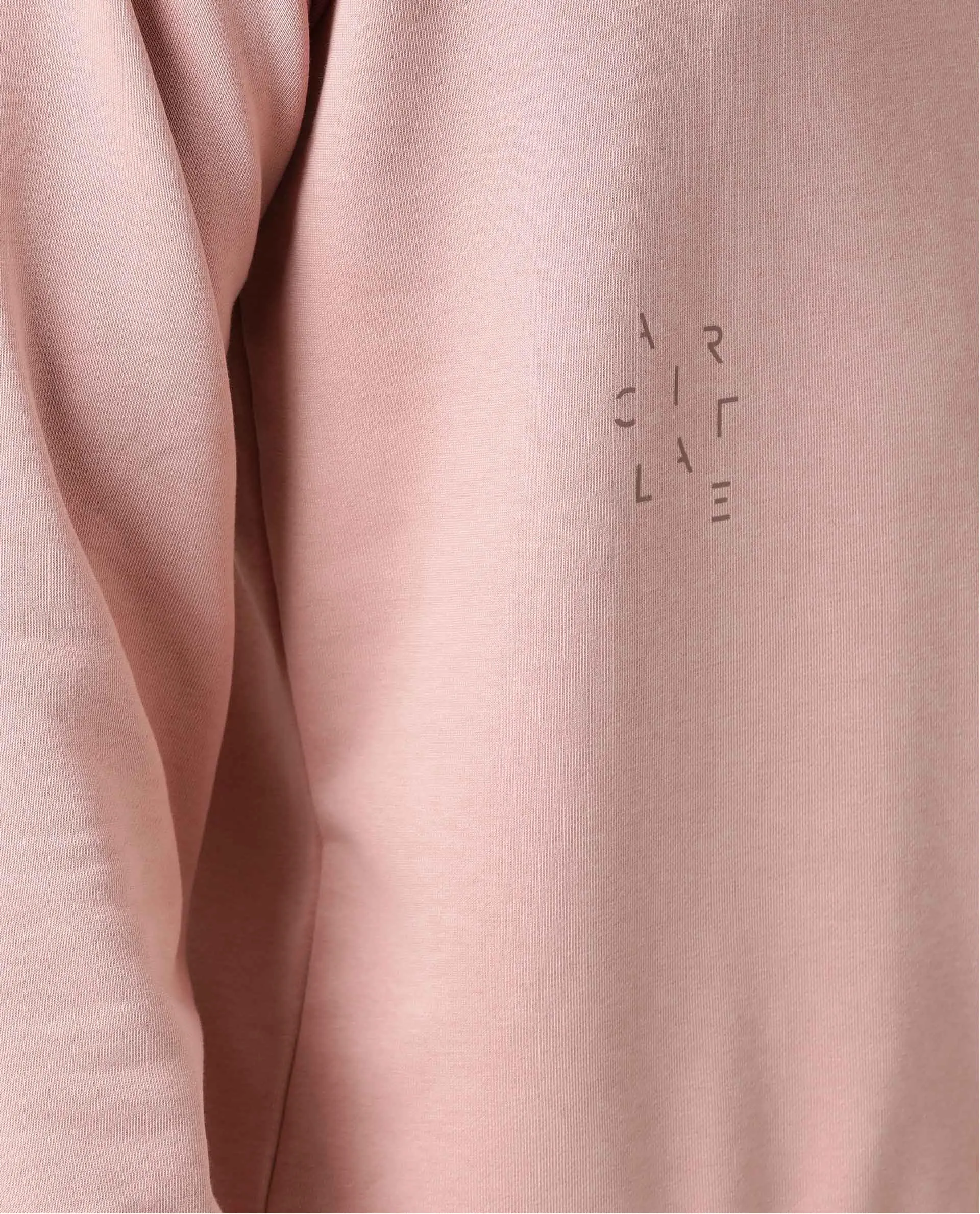 Rare Rabbit Articale Men's Arum Ash Rose Cotton Fabric Full Sleeves Solid Sweatshirt
