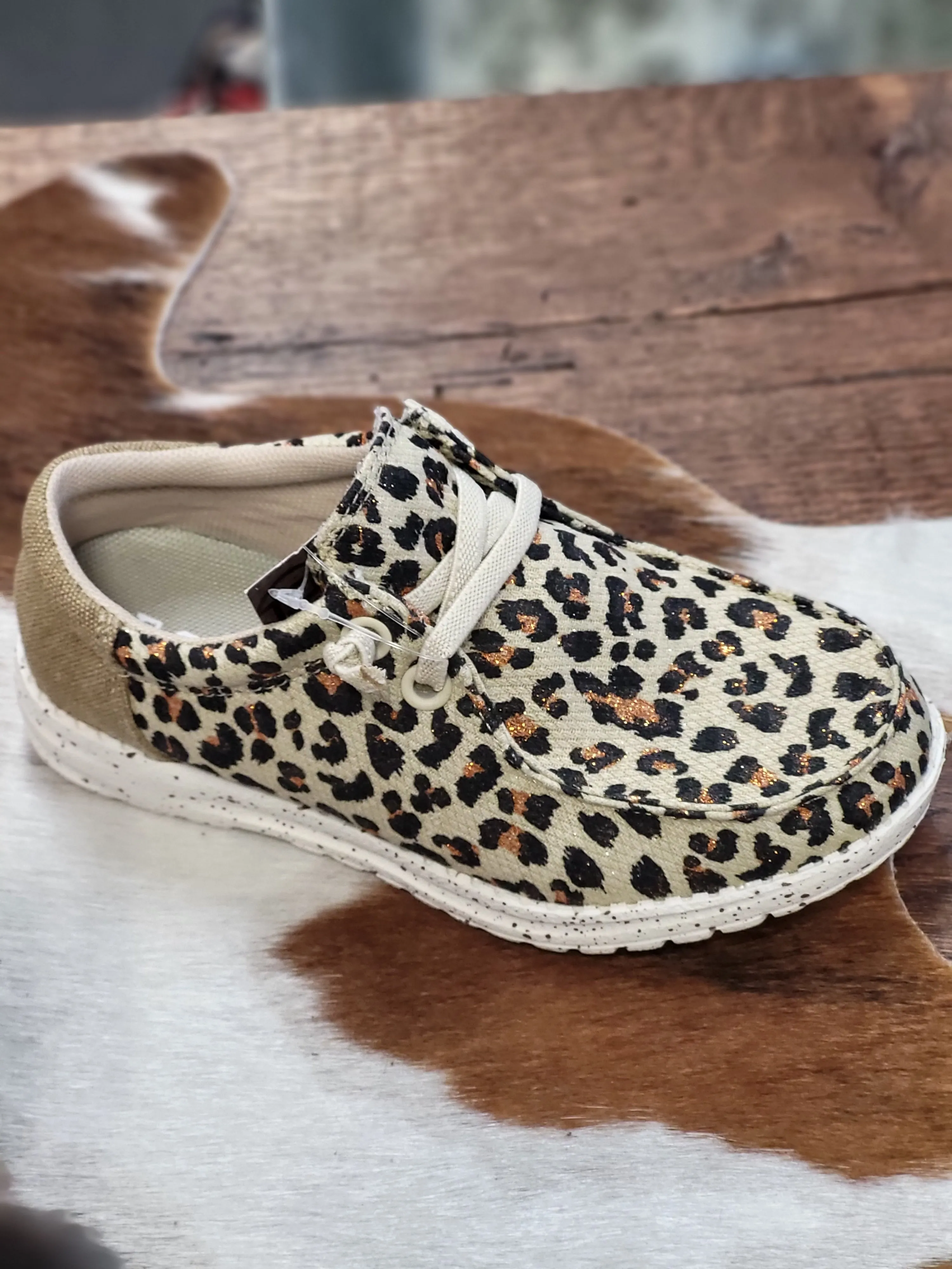 ROPER YOUTH EVA HANG LOOSE MOC LEOPARD CANVAS SHOE
