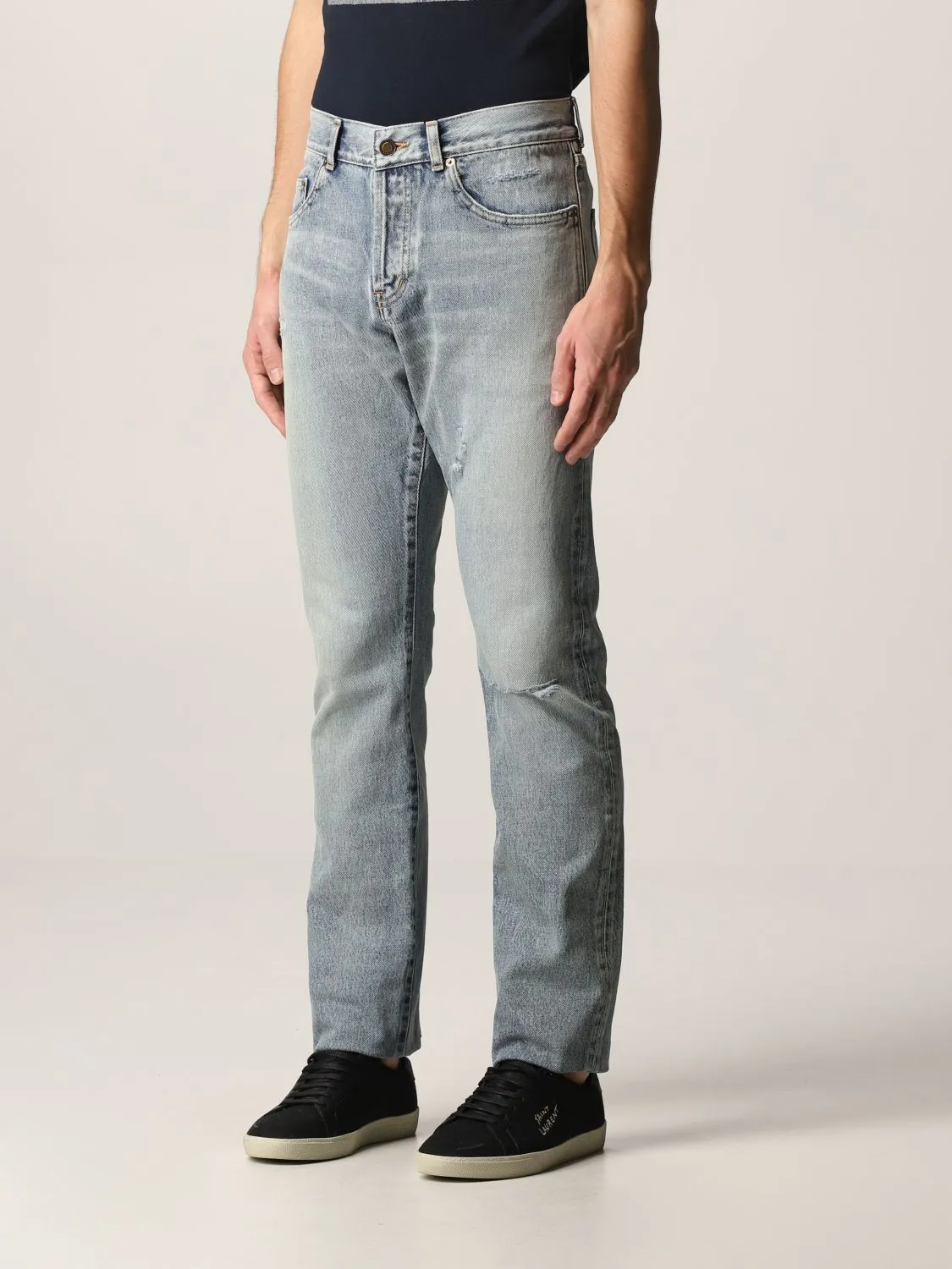 Saint Laurent Slim Fit Jean Blue