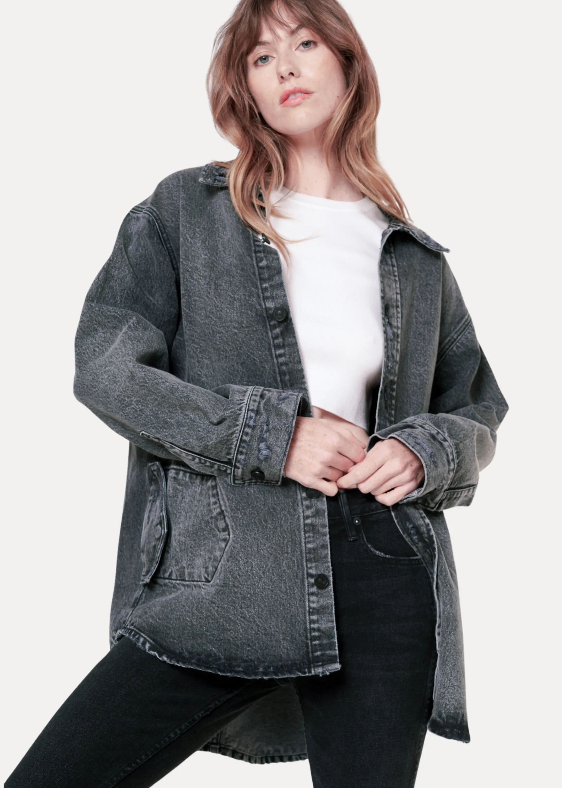 Samantha Denim Shacket