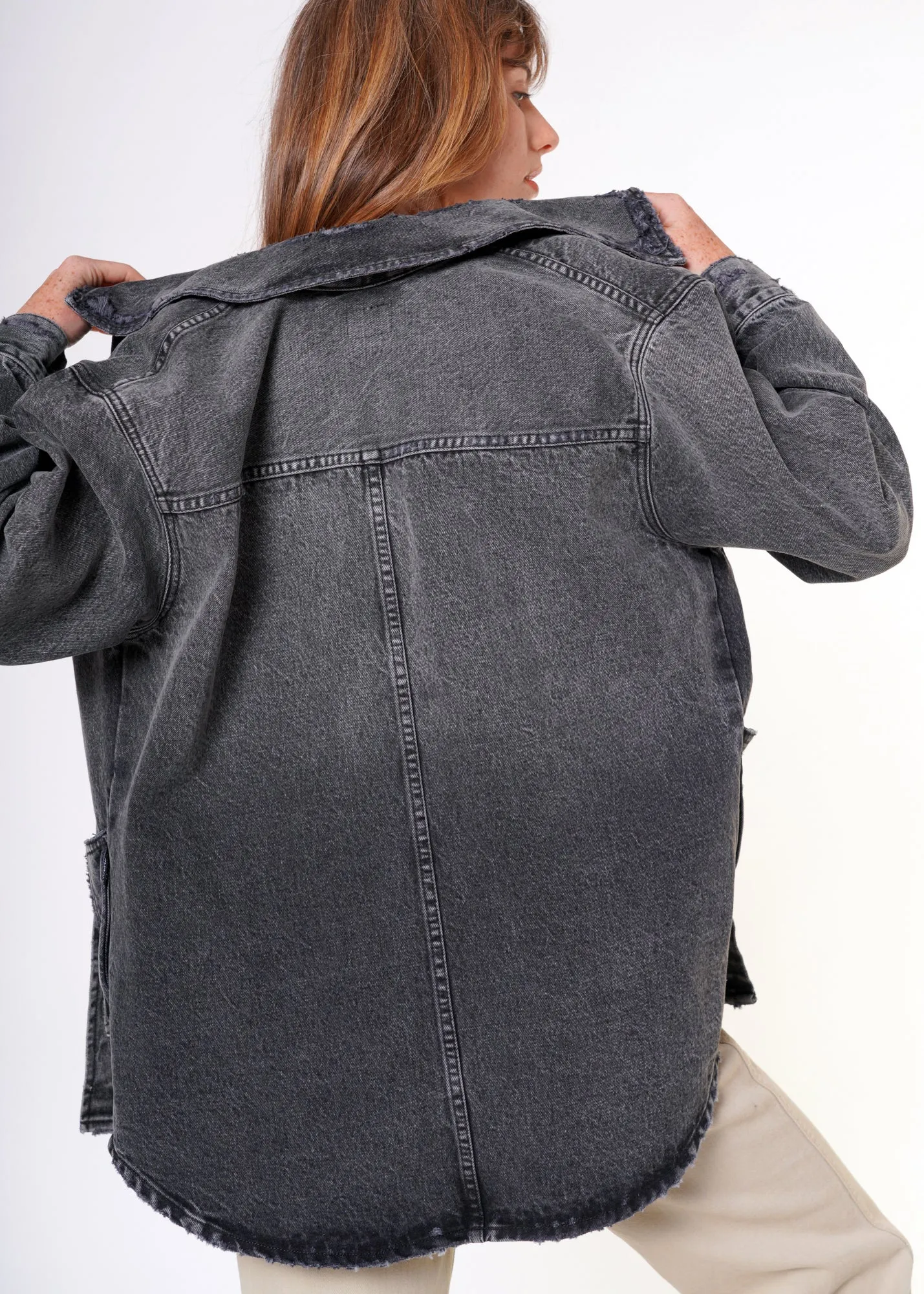 Samantha Denim Shacket