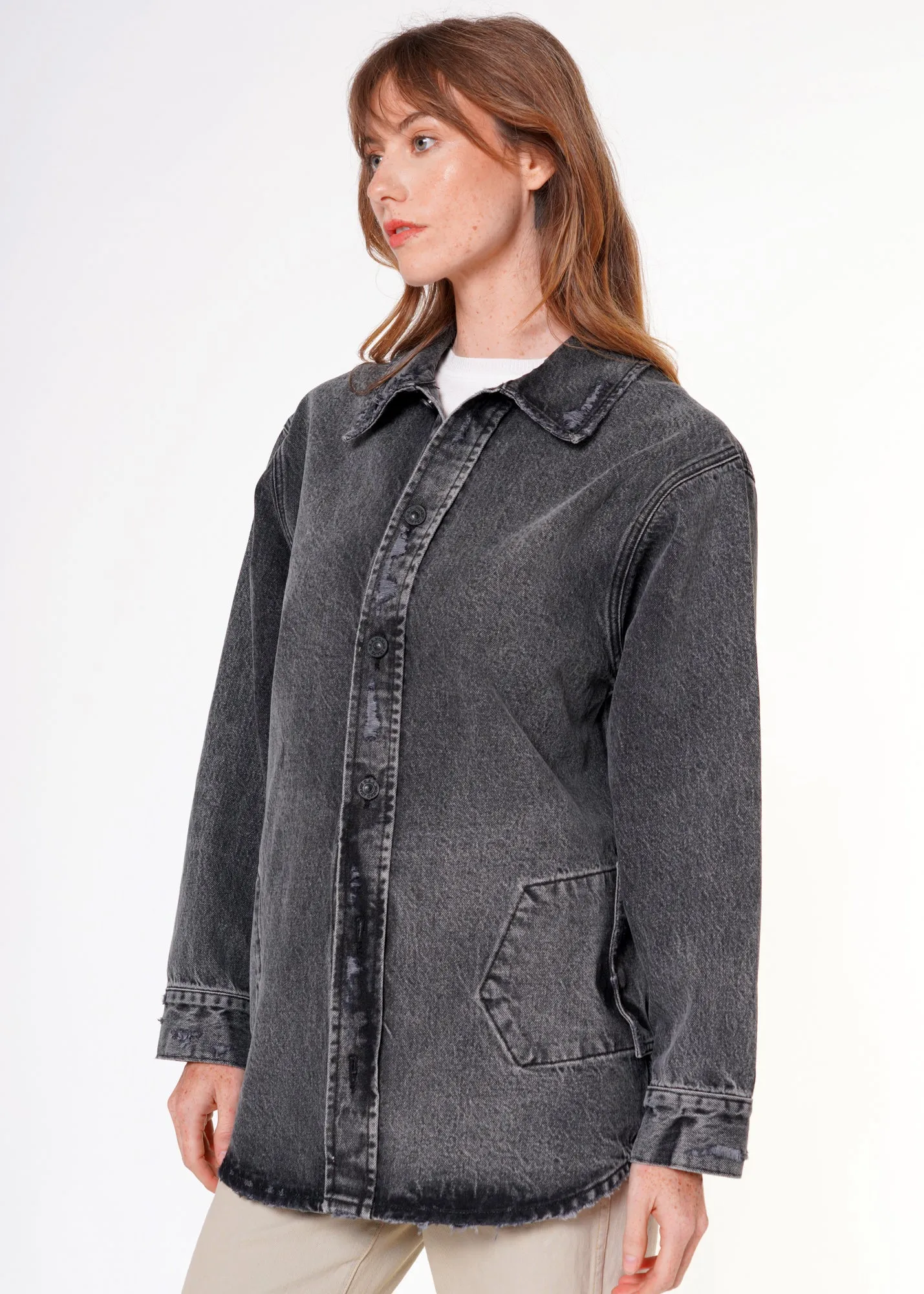 Samantha Denim Shacket