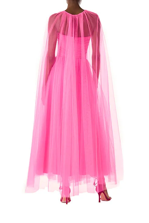 Strapless Tulle Cocktail Dress