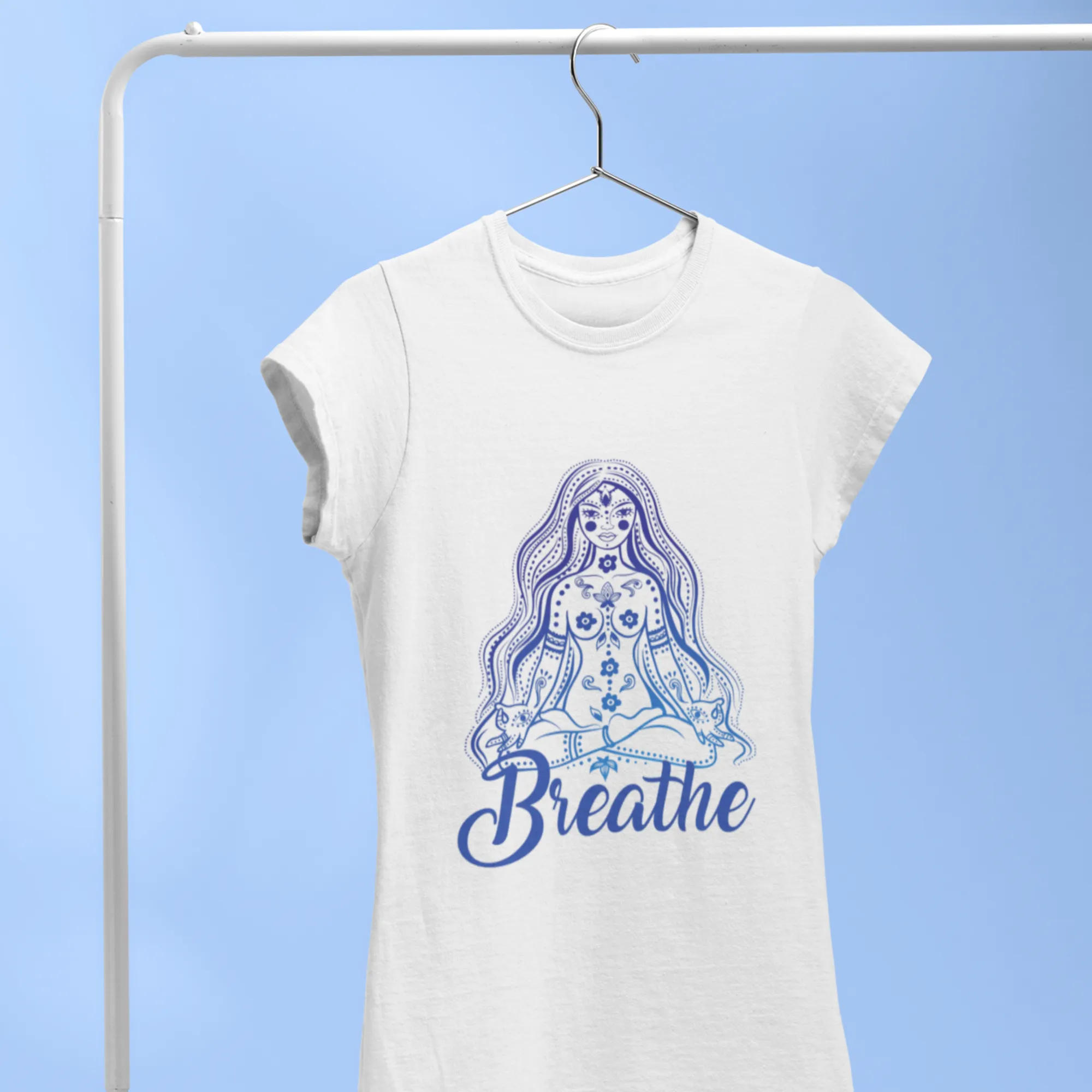 Yoga Lover Breathe Meditation Shirt | Yoga Lover Gift | Women's Softstyle T-shirt